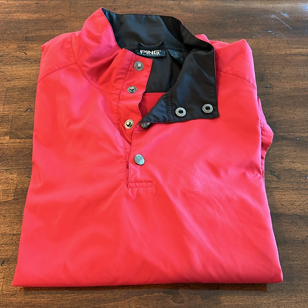 Ping Collection Short Sleeve Pull Over Jacket Win… - image 7